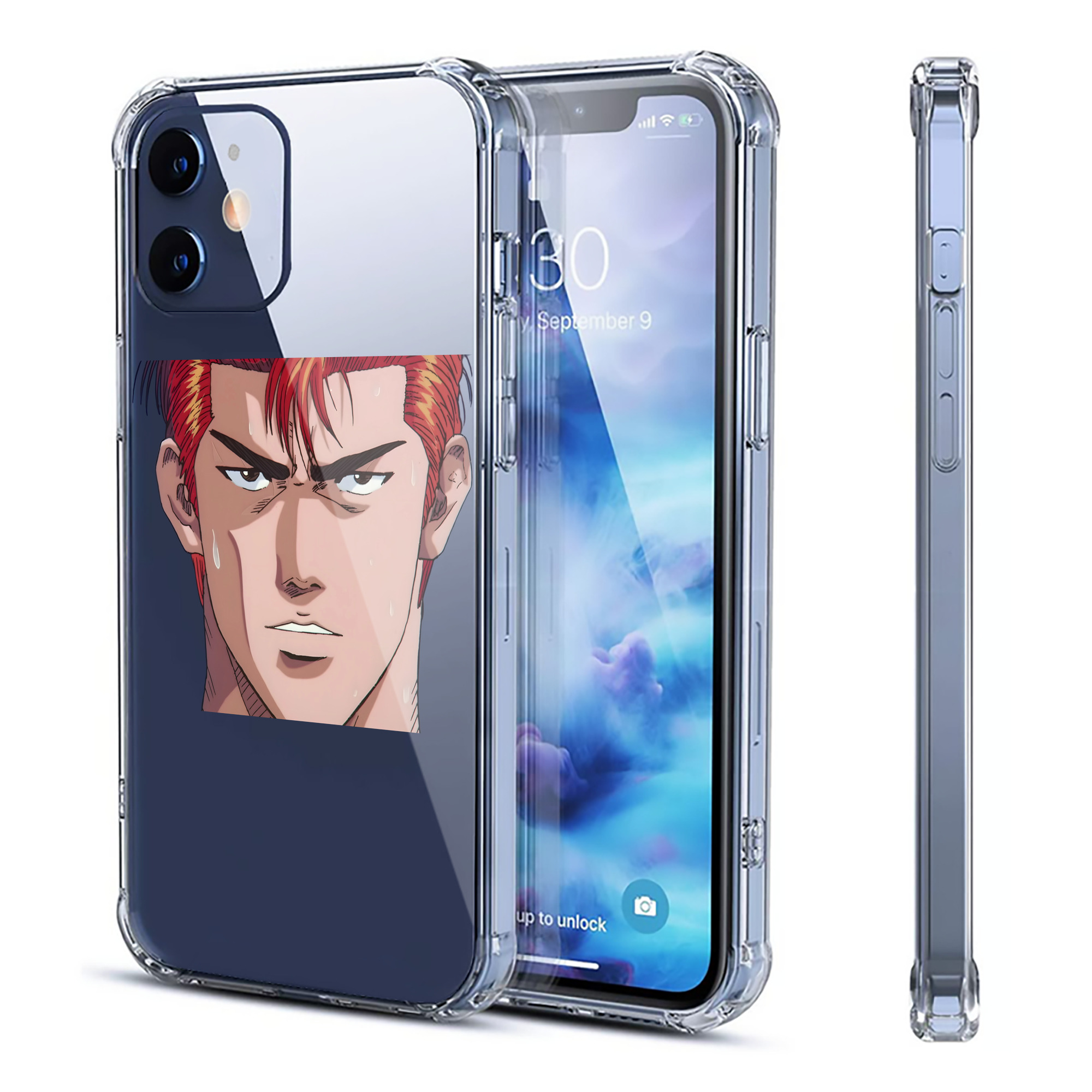 （画像用） SLAM DUNK／スラムダンク 【iPhone 12シリーズ対応】透明スマホケース（クリアソフトケース）